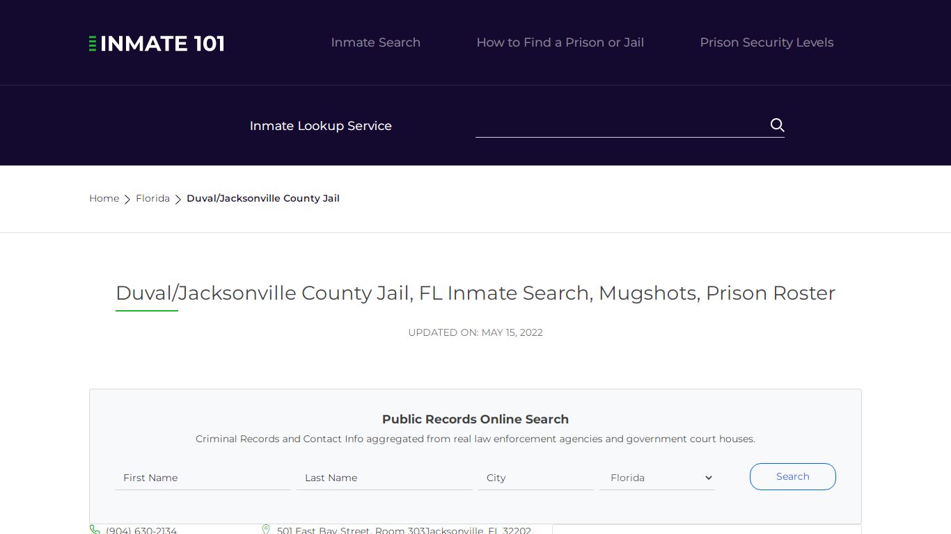 Duval/Jacksonville County Jail, FL Inmate Search, Mugshots ...